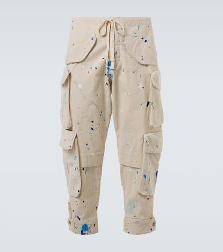 Painters printed cotton cargo pants - Greg Lauren - Modalova