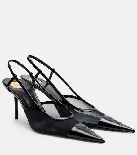 Pumps slingback Renée in mesh e pelle - Saint Laurent - Modalova