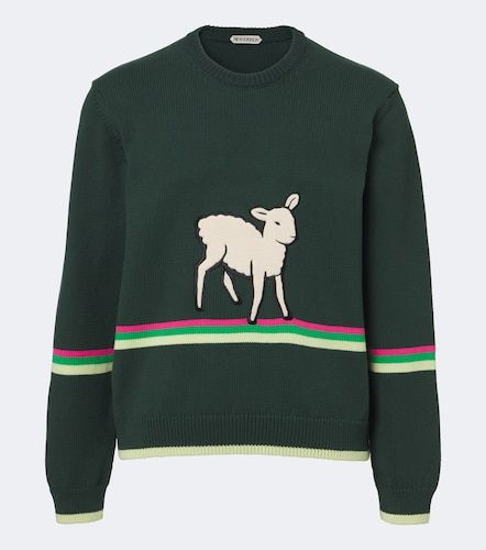Pullover in cotone con ricamo - JW Anderson - Modalova