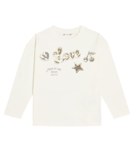 Camiseta Tien de algodón con lentejuelas - Bonpoint - Modalova