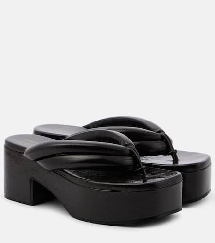 Leather platform sandals - Dries Van Noten - Modalova