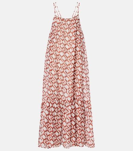 Abito midi Alisso in cotone e seta con stampa - Max Mara - Modalova
