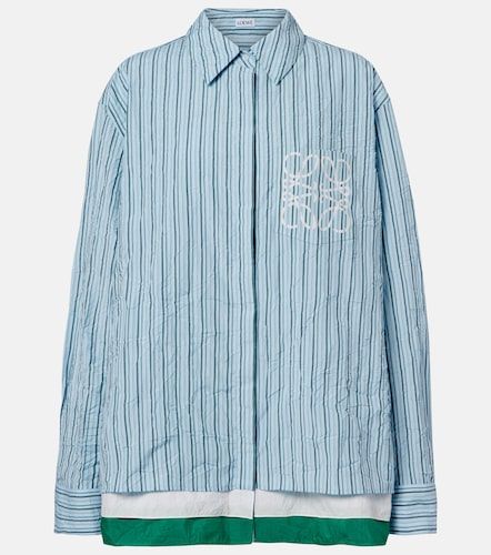 Camisa de popelín en mezcla de algodón con anagrama - Loewe - Modalova