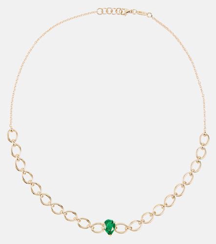 Catena 18kt gold necklace with emerald - Nadine Aysoy - Modalova