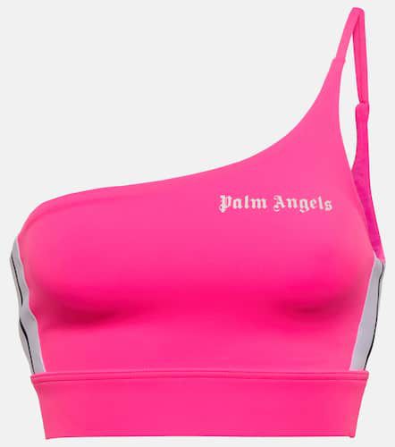 One-shoulder jersey sports bra - Palm Angels - Modalova