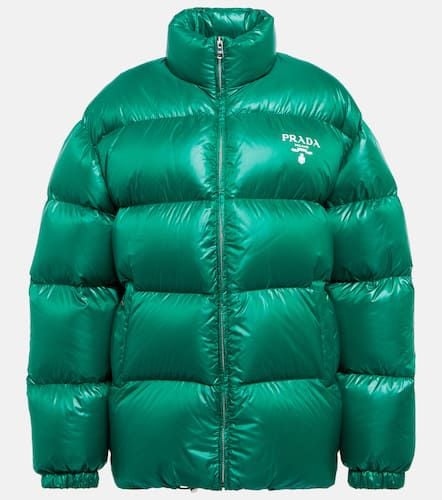 Prada Logo puffer down jacket - Prada - Modalova