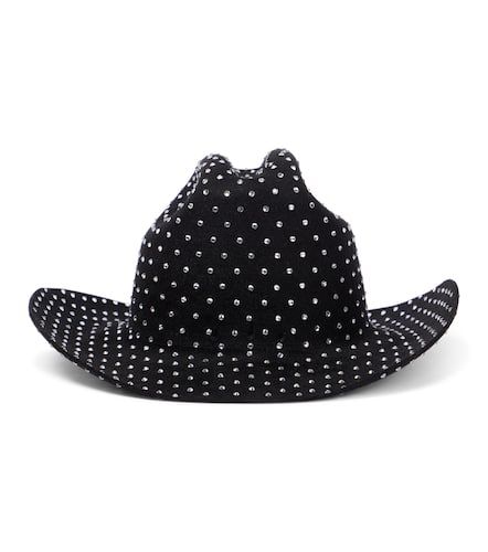 Crystal-embellished felt fedora - Ruslan Baginskiy - Modalova