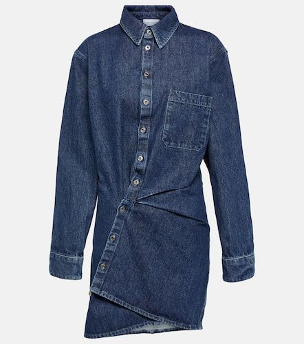 Asymmetric denim shirt dress - Off-White - Modalova