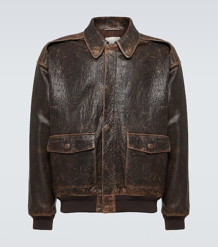 Orwell distressed leather jacket - The Row - Modalova