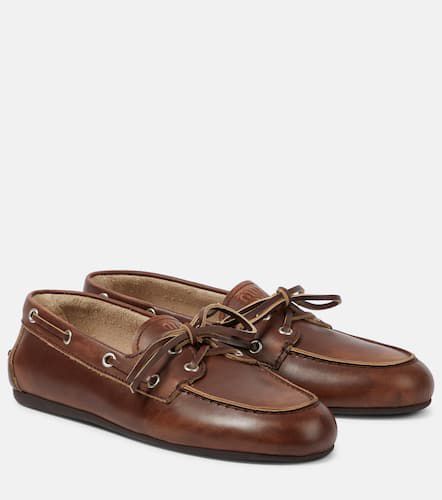 Miu Miu Leather boat shoes - Miu Miu - Modalova