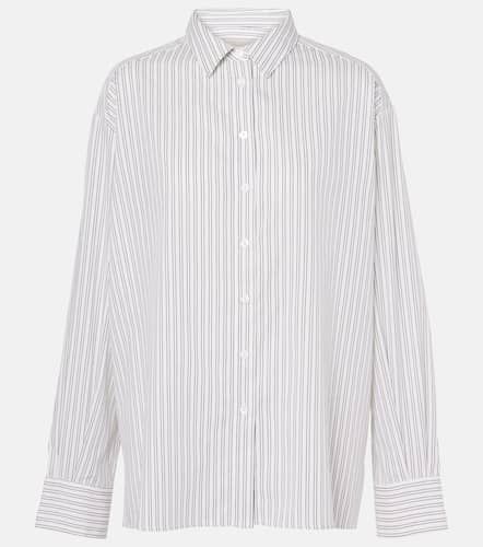 Maya striped cotton-blend shirt - Asceno - Modalova