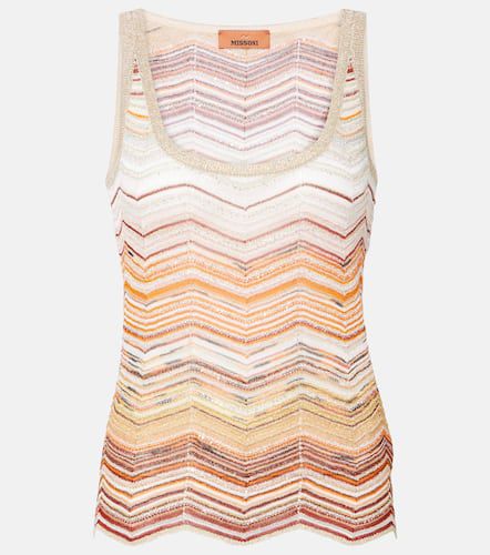 Tank top con lamé a zig-zag - Missoni - Modalova