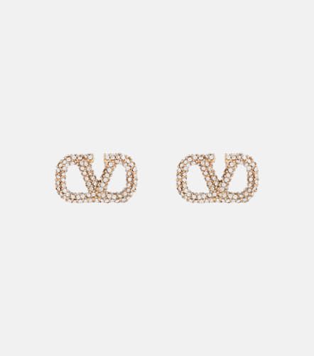 Ohrringe VLogo mit Kristallen - Valentino - Modalova
