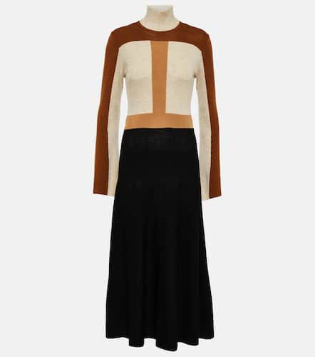 ChloÃ© Colorblocked wool midi dress - Chloe - Modalova