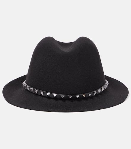 Fedora-Hut Rockstud aus Wolle - Valentino - Modalova