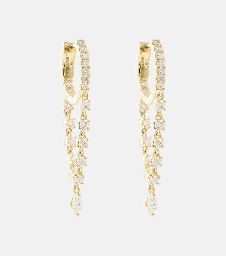 Sienna 18kt hoop earrings with diamonds - Anita Ko - Modalova