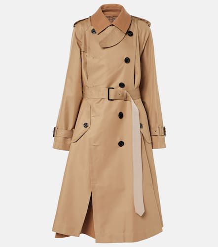 Cotton-blend gabardine trench coat - Sacai - Modalova