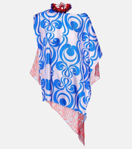 Embellished printed silk-blend blouse - Dries Van Noten - Modalova