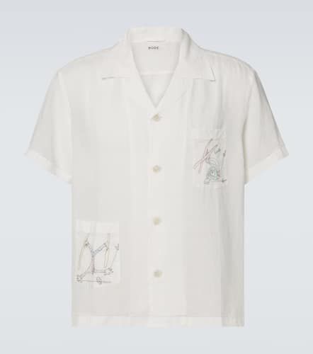 Bode Camisa bowling Skiers de lino - Bode - Modalova