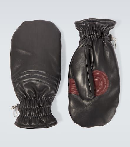 Spheric shearling-lined leather mittens - Our Legacy - Modalova