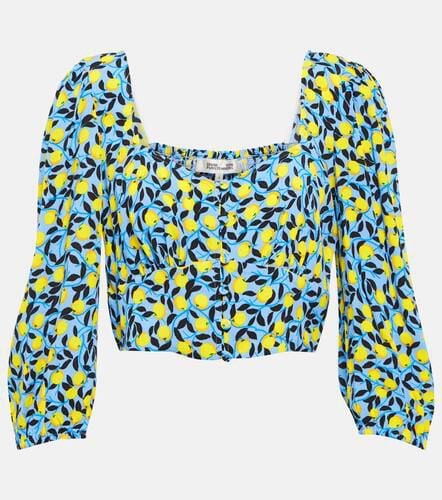 Top cropped Dover con stampa - Diane von Furstenberg - Modalova