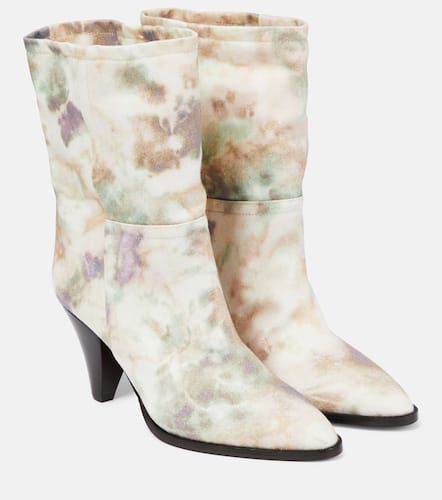 Rouxa printed canvas ankle boots - Isabel Marant - Modalova