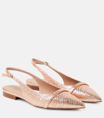 Slingback-Ballerinas Jama aus Metallic-Leder - Malone Souliers - Modalova