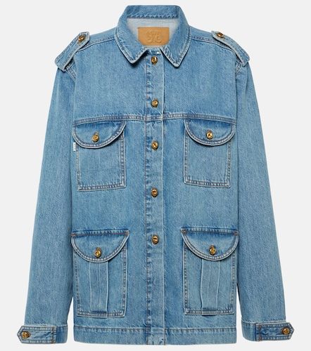Sahariana oversized denim jacket - Blaze Milano - Modalova
