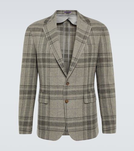 Checked wool blazer - Ralph Lauren Purple Label - Modalova