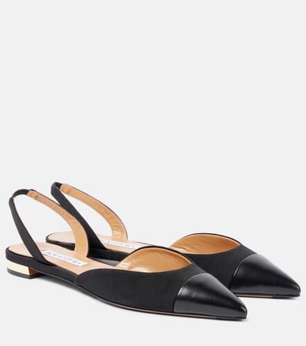 Leather-trimmed slingback flats - Aquazzura - Modalova