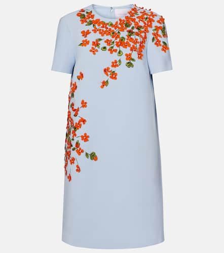 Robe en crêpe à fleurs - Carolina Herrera - Modalova