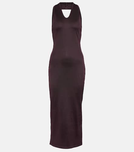 Alaïa Vestido midi de punto con cuello halter - Alaia - Modalova