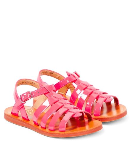 Plagette Strap leather sandals - Pom d'Api - Modalova