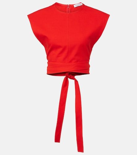 Alaïa Crop top de gabardina de algodón - Alaia - Modalova