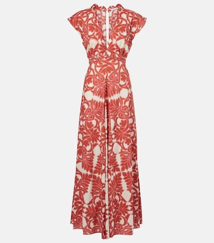 Vestido largo Noreen de algodón estampado - Poupette St Barth - Modalova