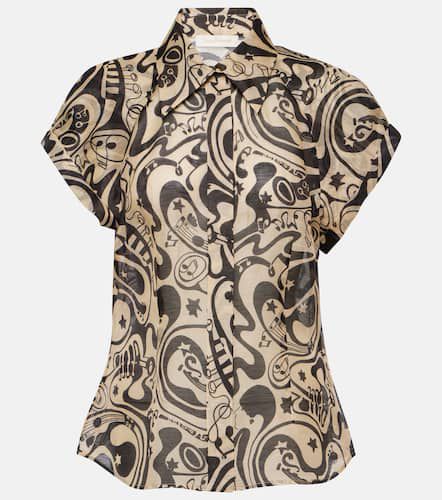 Matchmaker printed linen and silk blouse - Zimmermann - Modalova