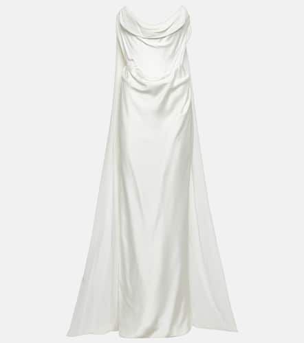 Bridal - Abito lungo Galaxy Cape in raso - Vivienne Westwood - Modalova