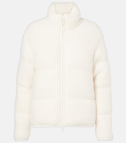 Chaqueta de plumas de mezcla de lana y alpaca - Moncler - Modalova