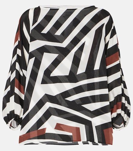 Max Mara Camino striped silk top - Max Mara - Modalova