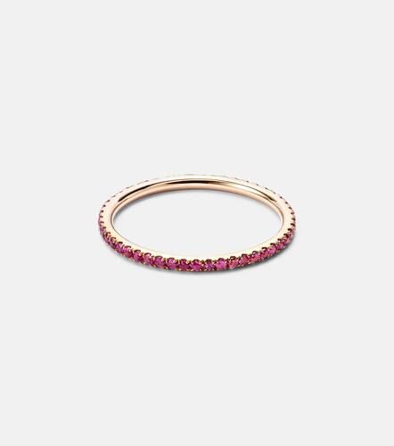 Thread 18kt rose gold and sapphire ring - Ileana Makri - Modalova