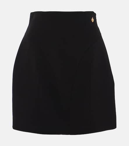Minifalda de crepé de tiro alto - Balmain - Modalova