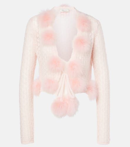 Blumarine Cardigan mit Federn - Blumarine - Modalova