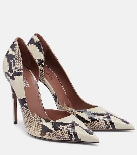 Vera snake-effect leather pumps - Paris Texas - Modalova