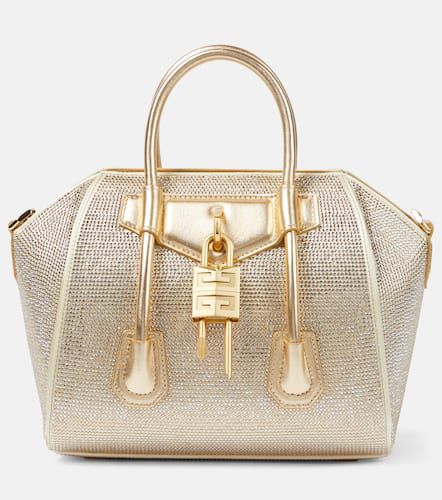 Tote Antigona Lock Mini mit Kristallen - Givenchy - Modalova