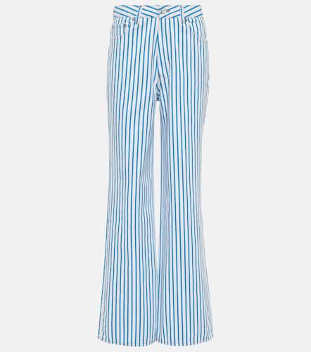 Magny striped high-rise straight jeans - Ganni - Modalova