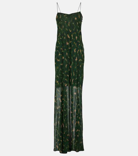 Deryl floral silk gown - Dries Van Noten - Modalova