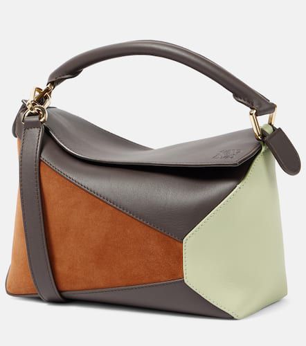 Borsa Puzzle Small in pelle e suede - Loewe - Modalova