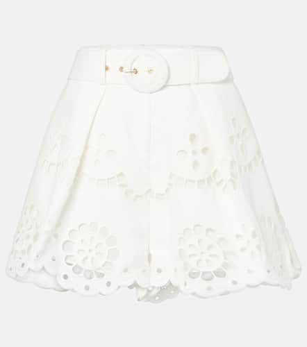 Pop embroidered linen shorts - Zimmermann - Modalova