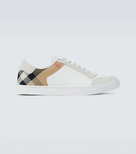 Reeth checked leather sneakers - Burberry - Modalova