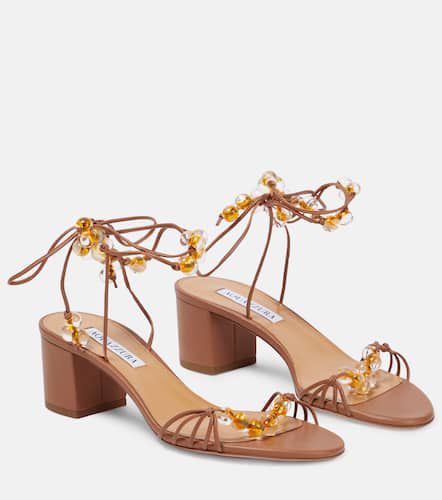 Sandalen Very Maui 50 aus Leder - Aquazzura - Modalova